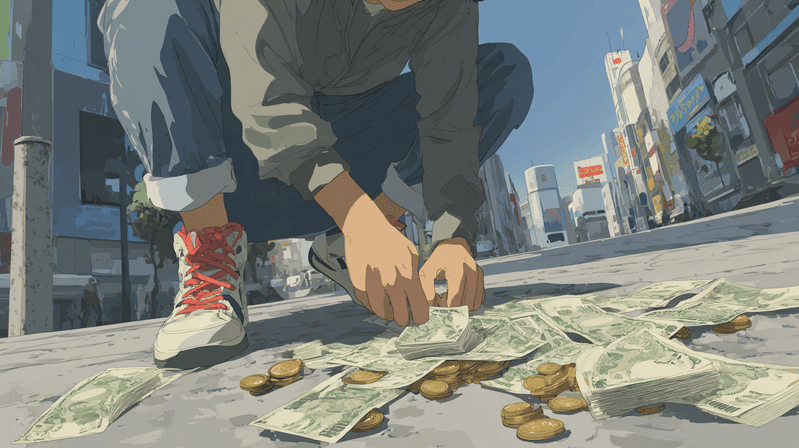 お金を拾う夢
